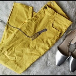 Rock Star Skinny Yellow Jeans